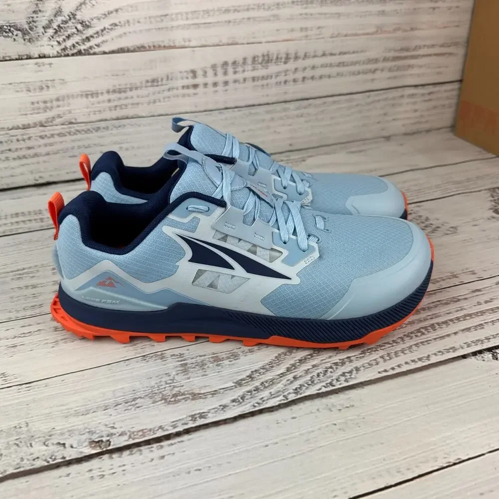 Altra Lone Peak 7 Womens US 11.5 Trail Running Shoes Blue Orange